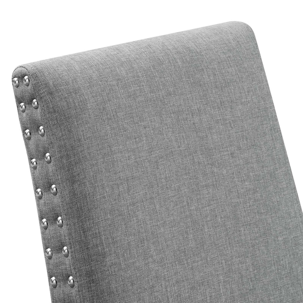 Light Gray Upholstered Fabric Side Chair O90524