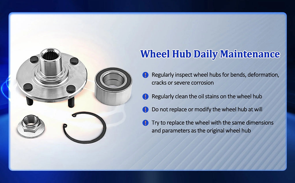 Pair Rear Wheel Hub and Bearing Assembly for 2002-2006 Mitsubishi Lancer H845