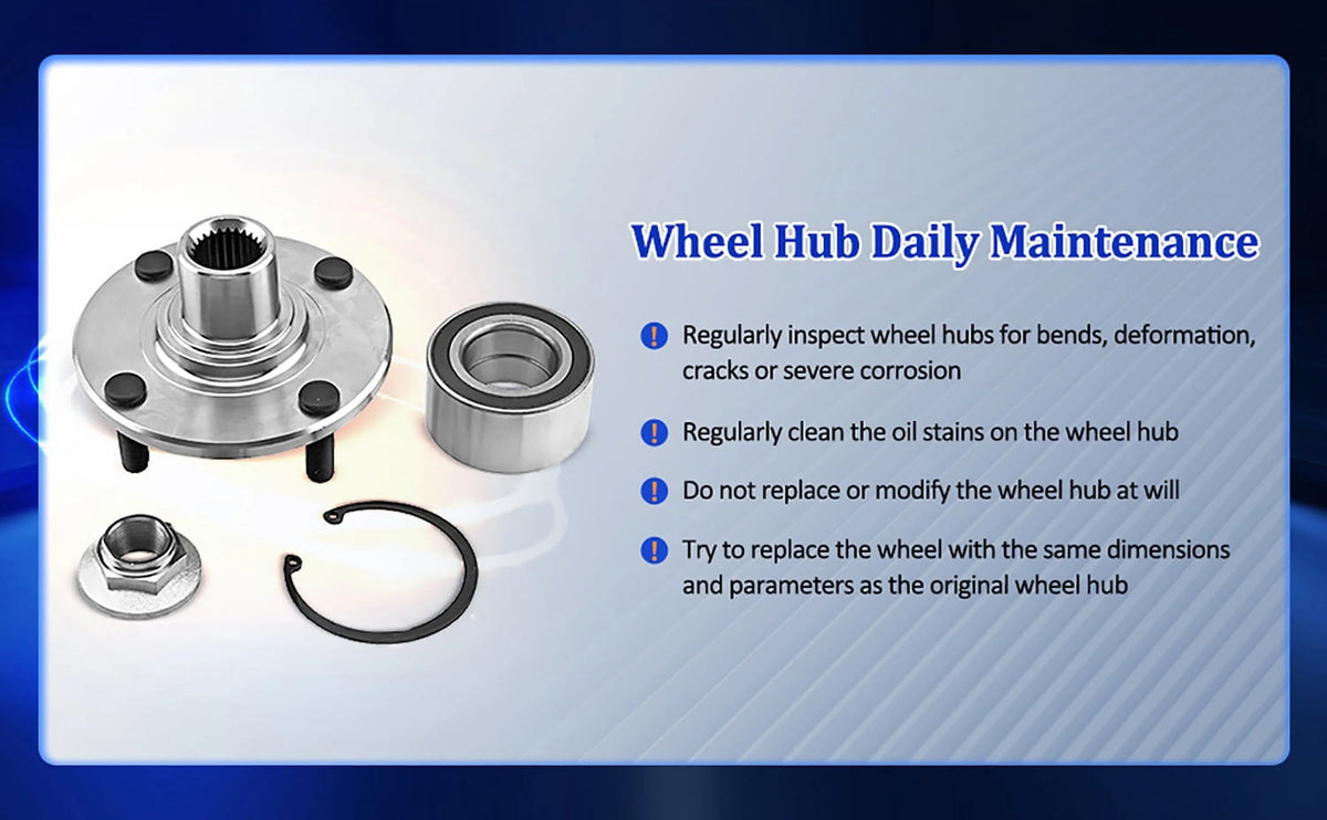 Pair Rear Wheel Hub and Bearing Assembly for 2002-2006 Mitsubishi Lancer H845