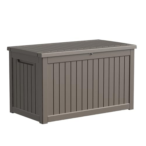 100 Gallon Black Resin Deck Box Z458