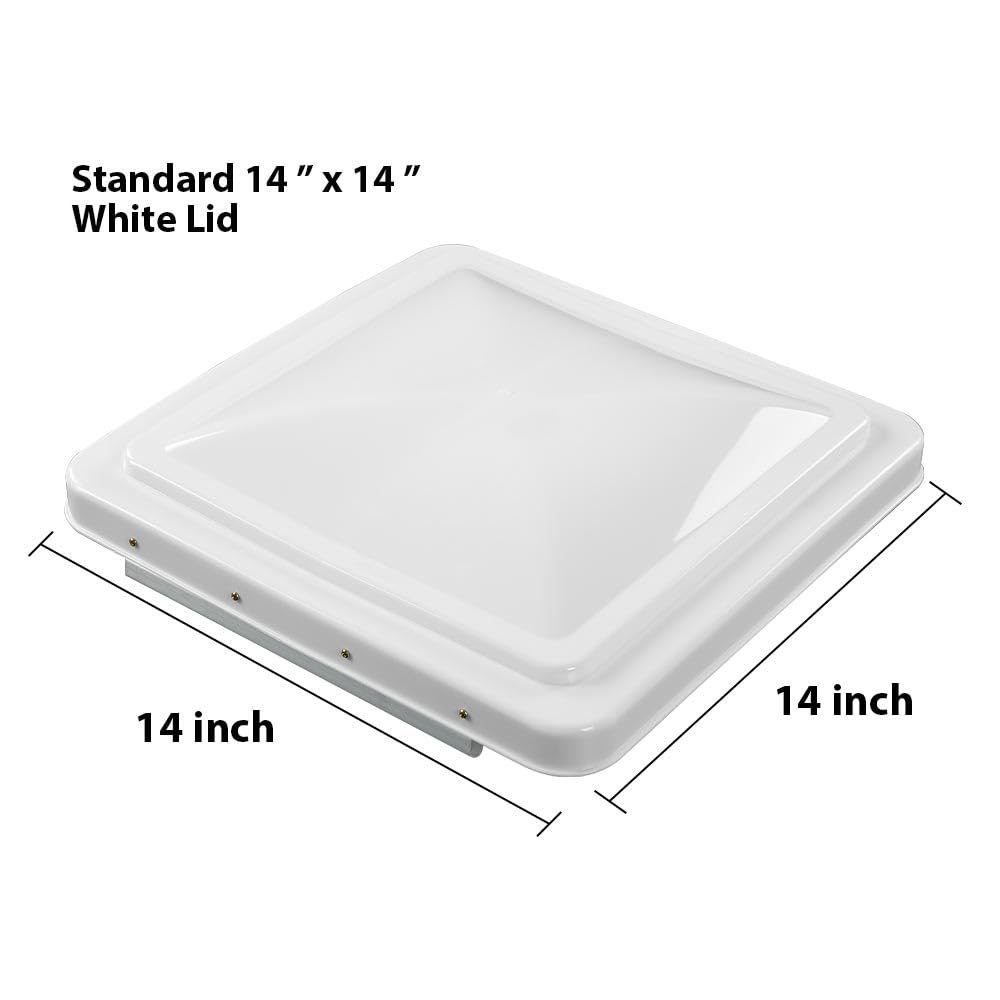 14" x 14" White Roof Vent Cover T446