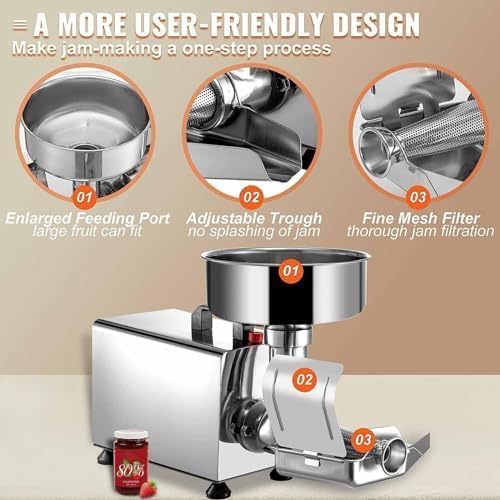 Electric Stainless Steel Tomato Strainer Food Milling Machine W487487