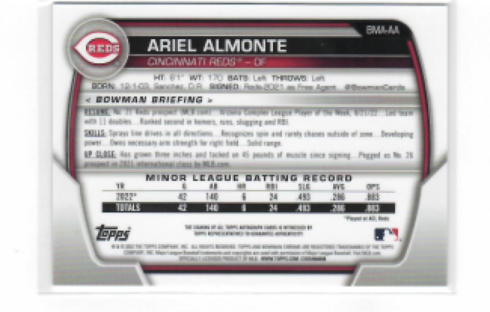2023 Bowman Chrome Mega Box Mojo Autographed Refractor Baseball O3390