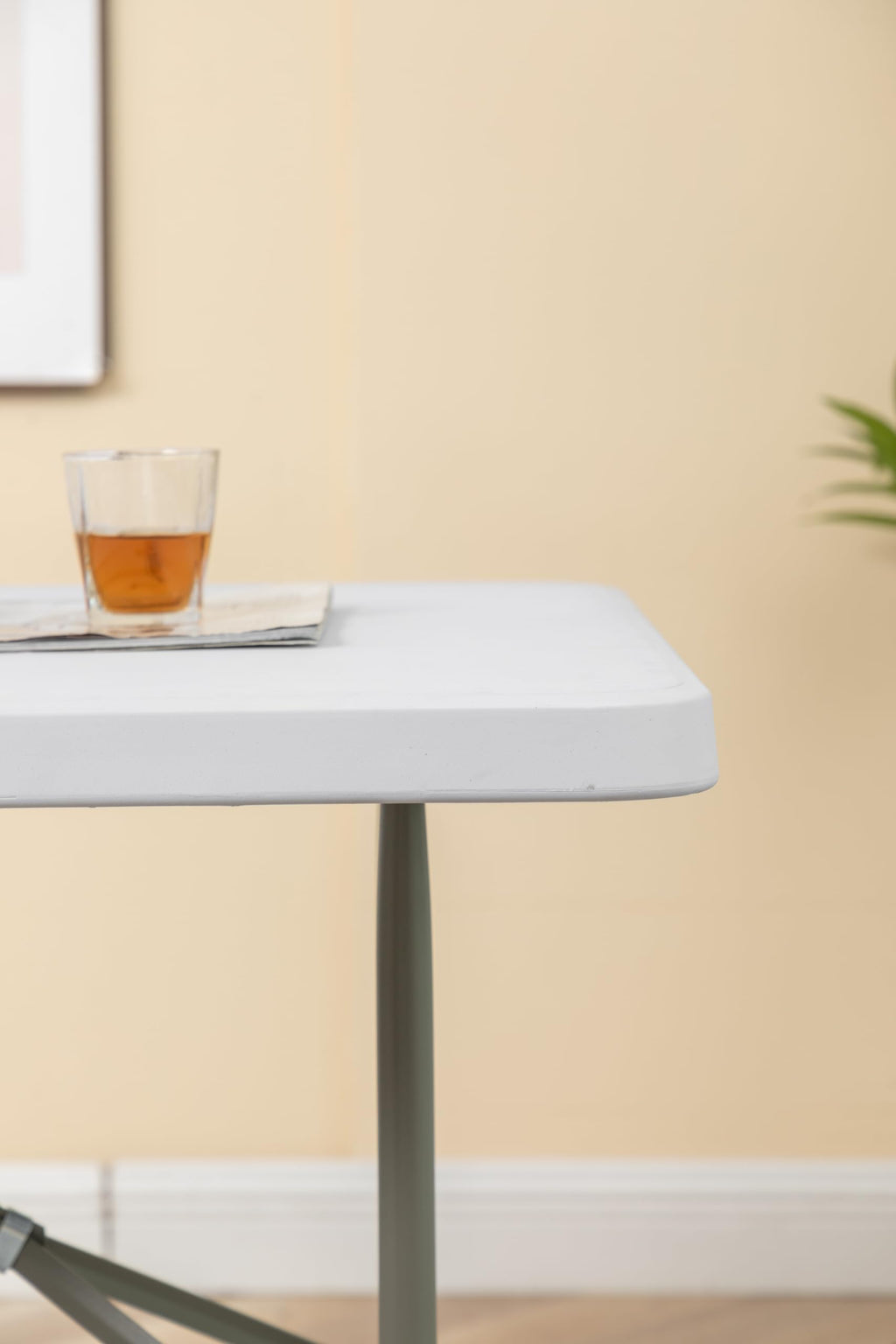 White Plastic Folding Table 6 Ft Heavy Duty Portable C1842