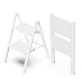 2 Step Foldable Step Stool White P2555