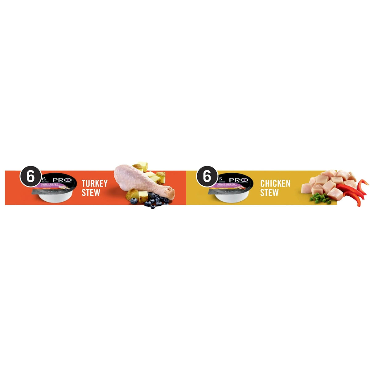 Turkey Stew & Chicken Stew Grain-Free Wet Dog Food 3.5 oz Cups G908