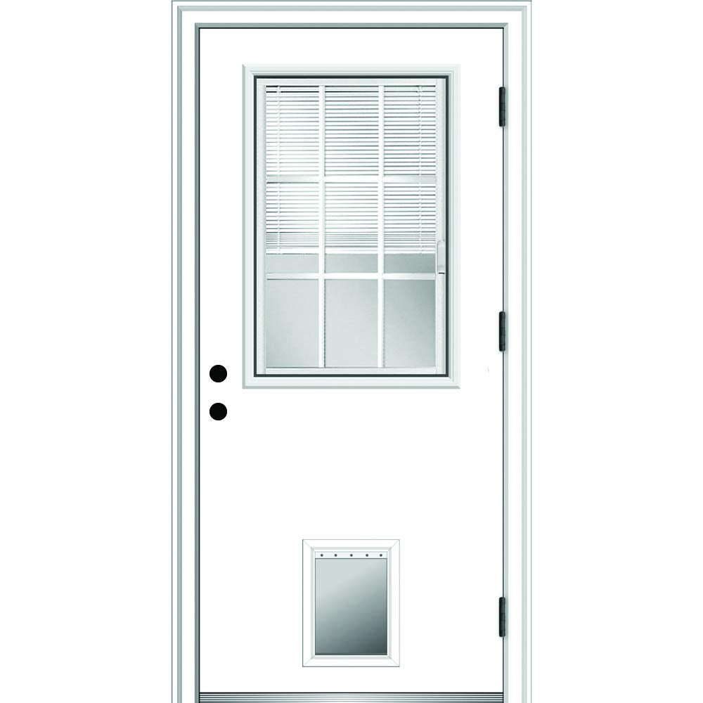 Primed Left Hand Outswing Steel Prehung Front Door 36"x80" R5123