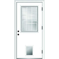 Primed Left Hand Outswing Steel Prehung Front Door 36"x80" R5123