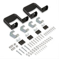 Black Aluminum Side Hoop Steps Set of 2 E5818
