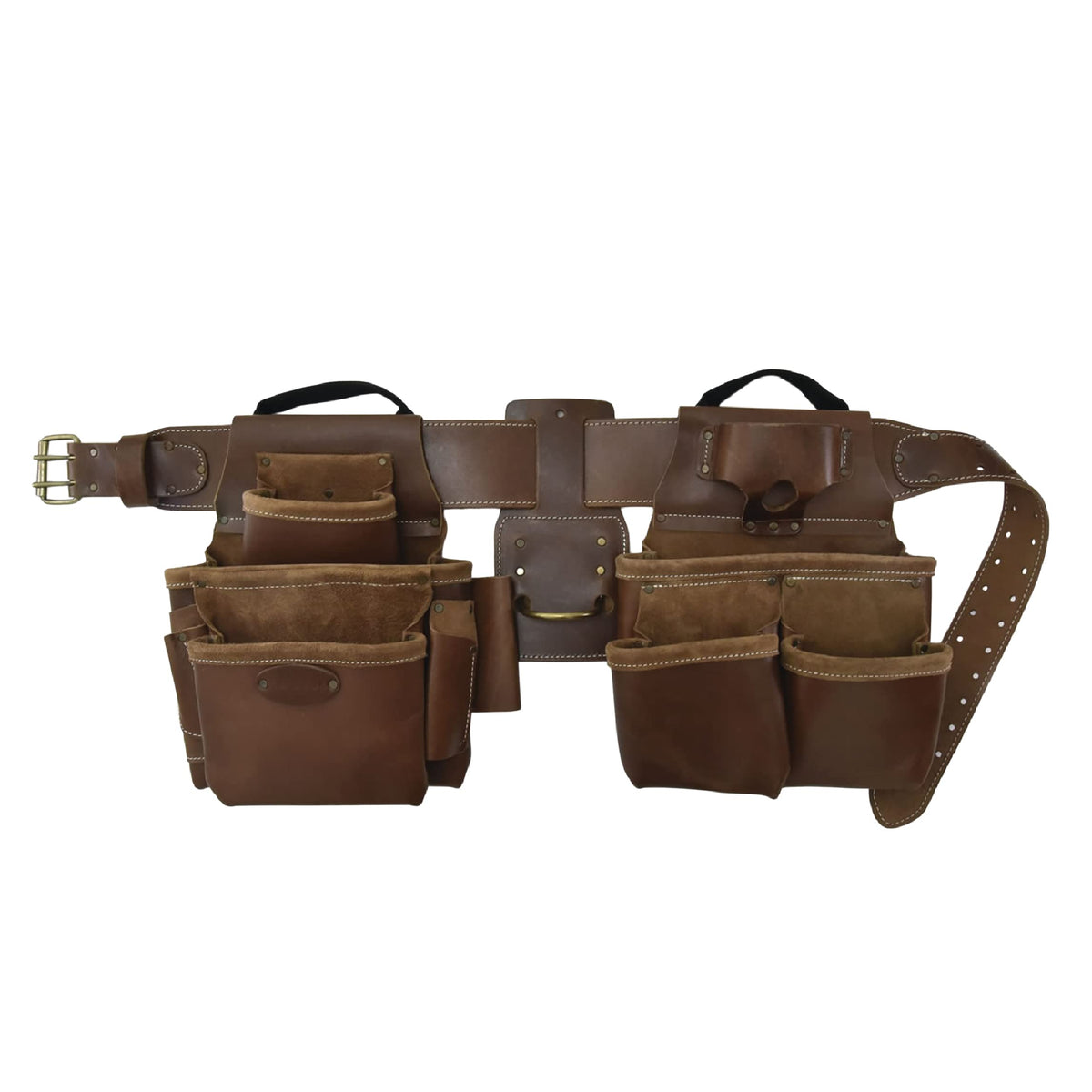 Leather 4 Piece Tool Belt Set with 17 Pockets H9815