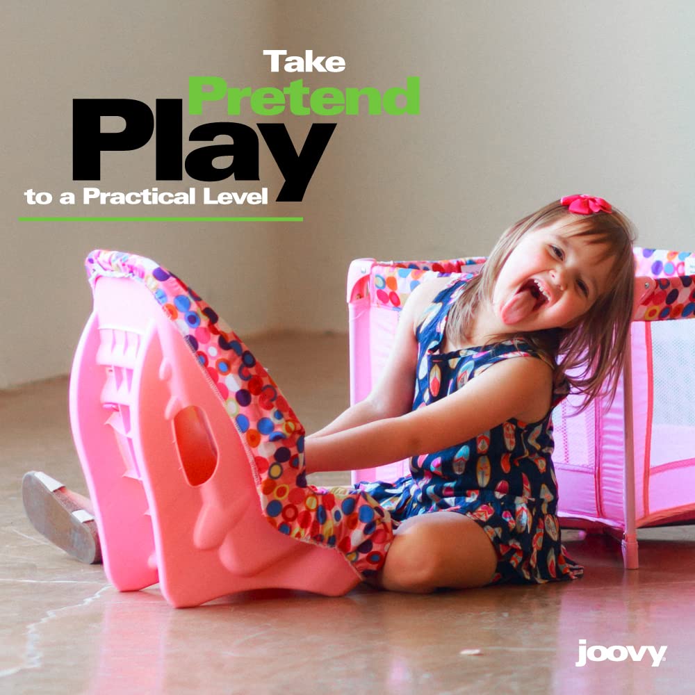 Toy Booster Seat & Doll Car Seat with Five-Point Harness, Pink O9088