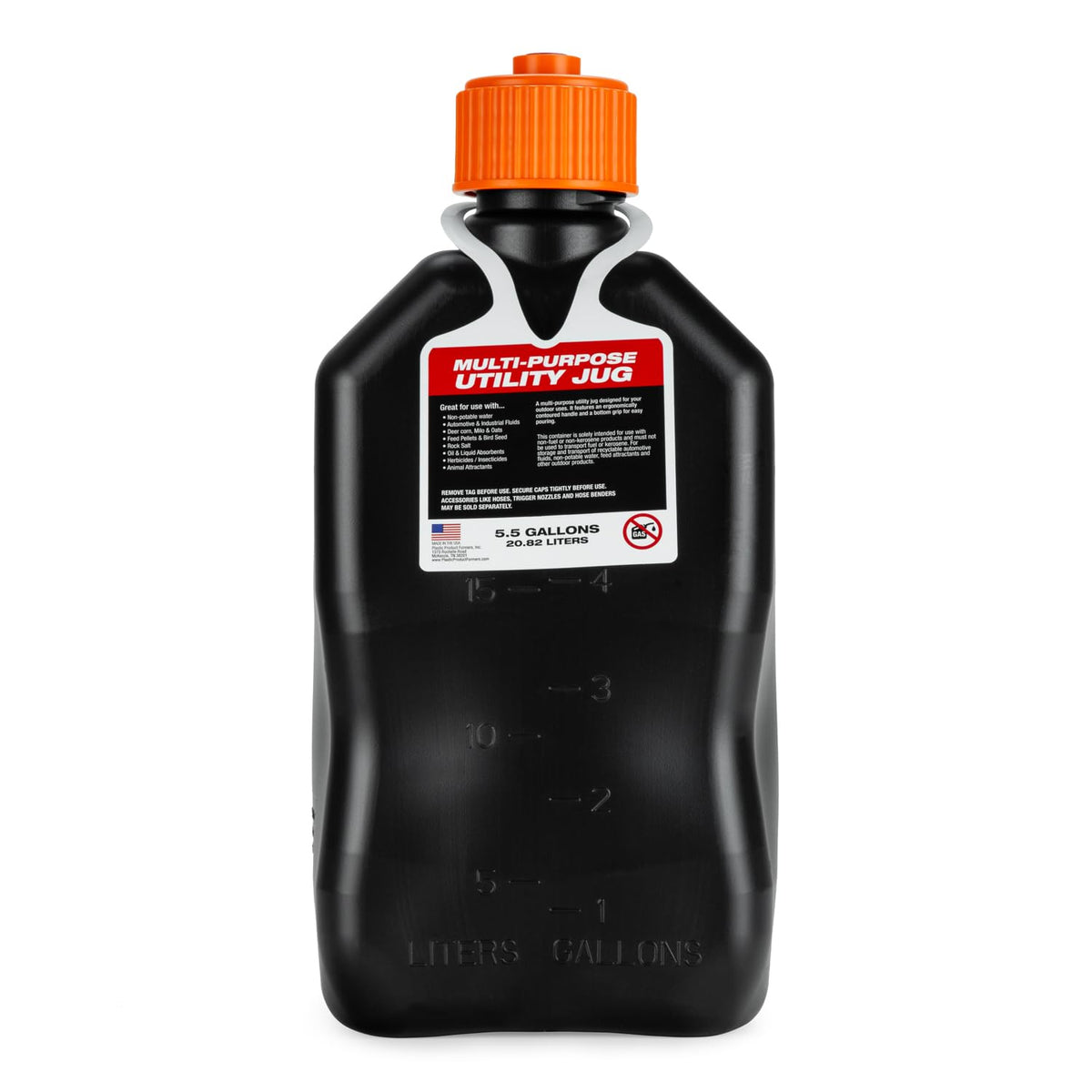 5.5 Gallon Square Jug with Filler Hose I78723