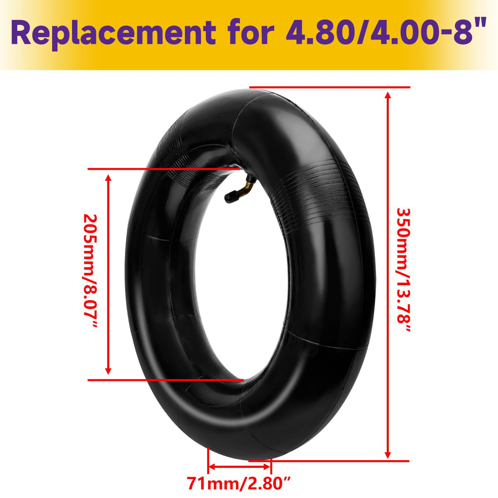 4.80/4.00-8 Inner Tube with TR87 Bent Valve 1 Pcs O94117
