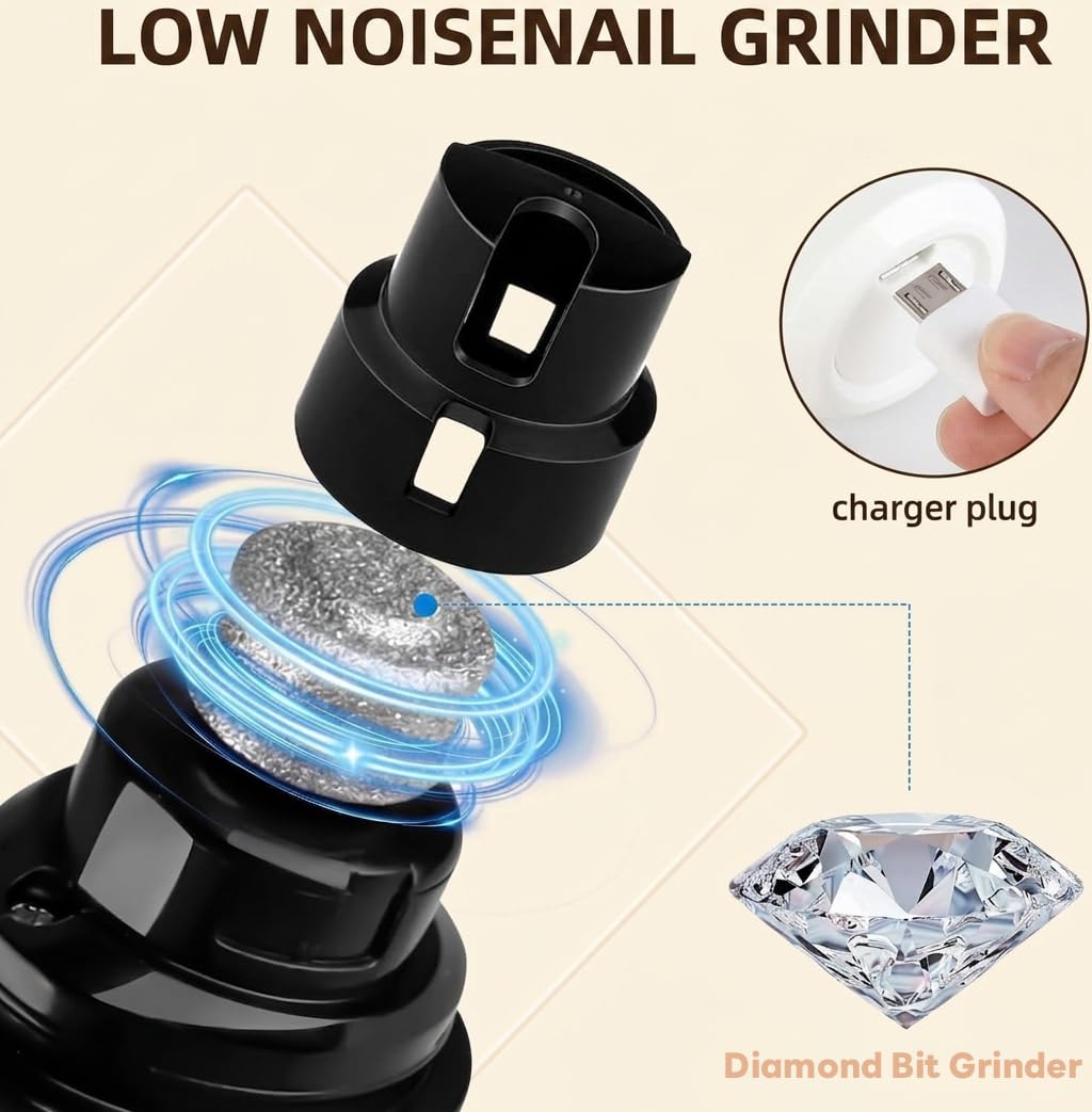 Dog Nail Grinder with Dual LED, 3 Speeds and 2000mAh Battery H5635