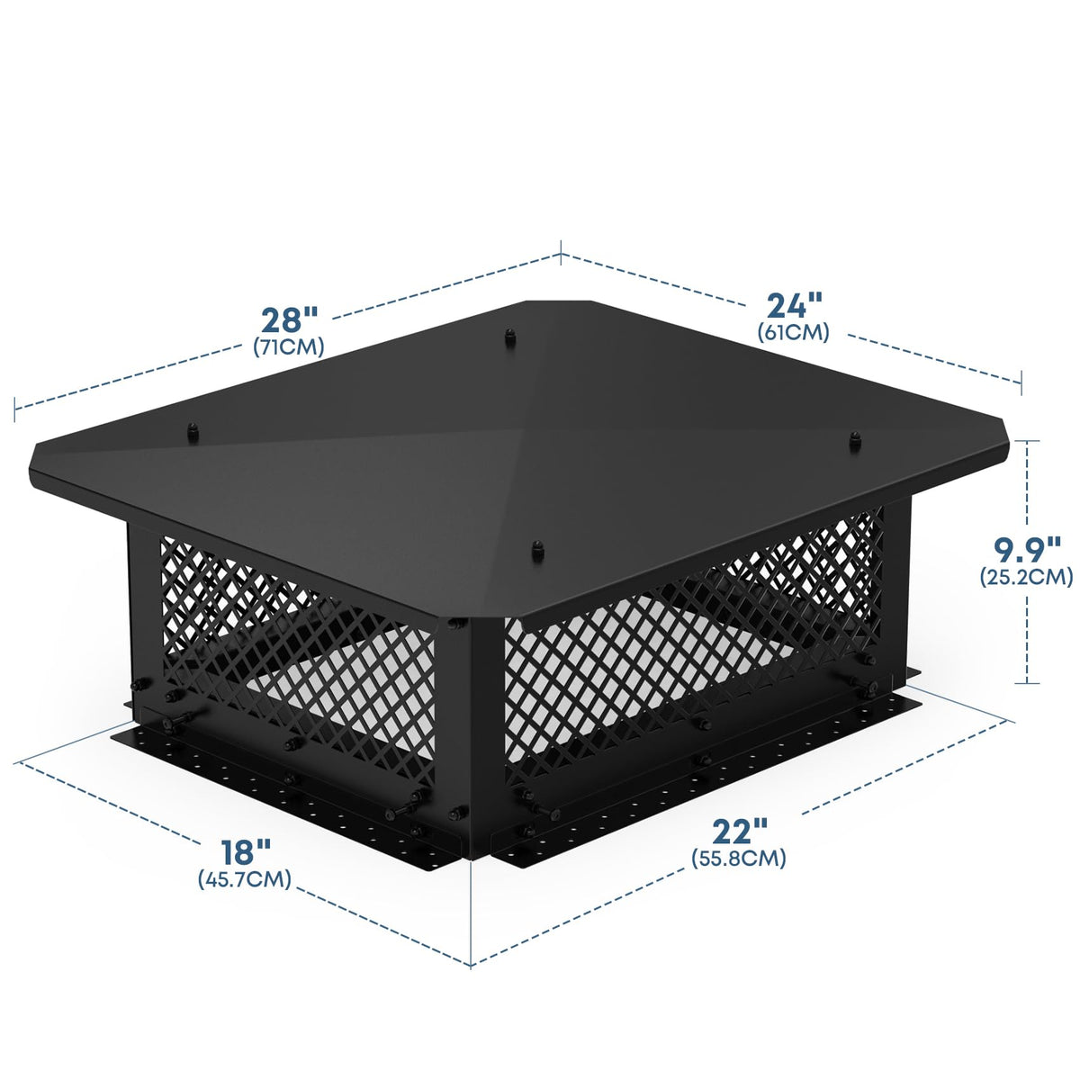 18" x 22" Adjustable Chimney Cap F163