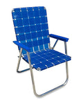 Folding Aluminum Outdoor Lawn Chair Blue P360701
