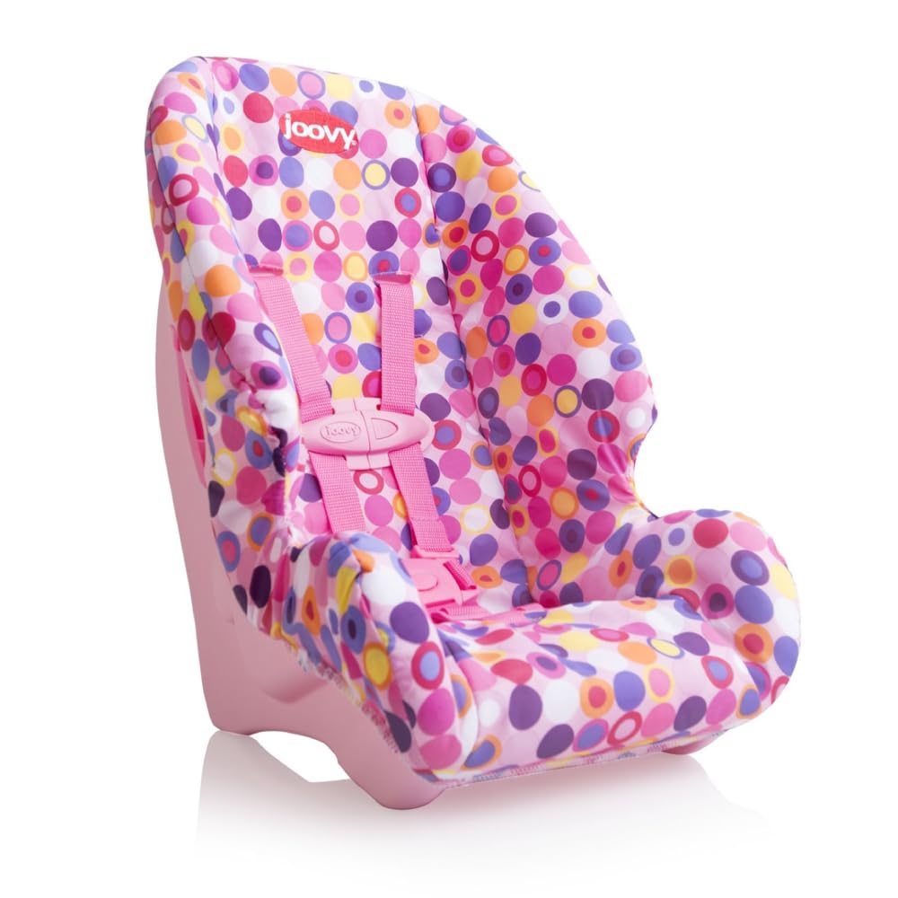 Toy Booster Seat & Doll Car Seat with Five-Point Harness, Pink O9088