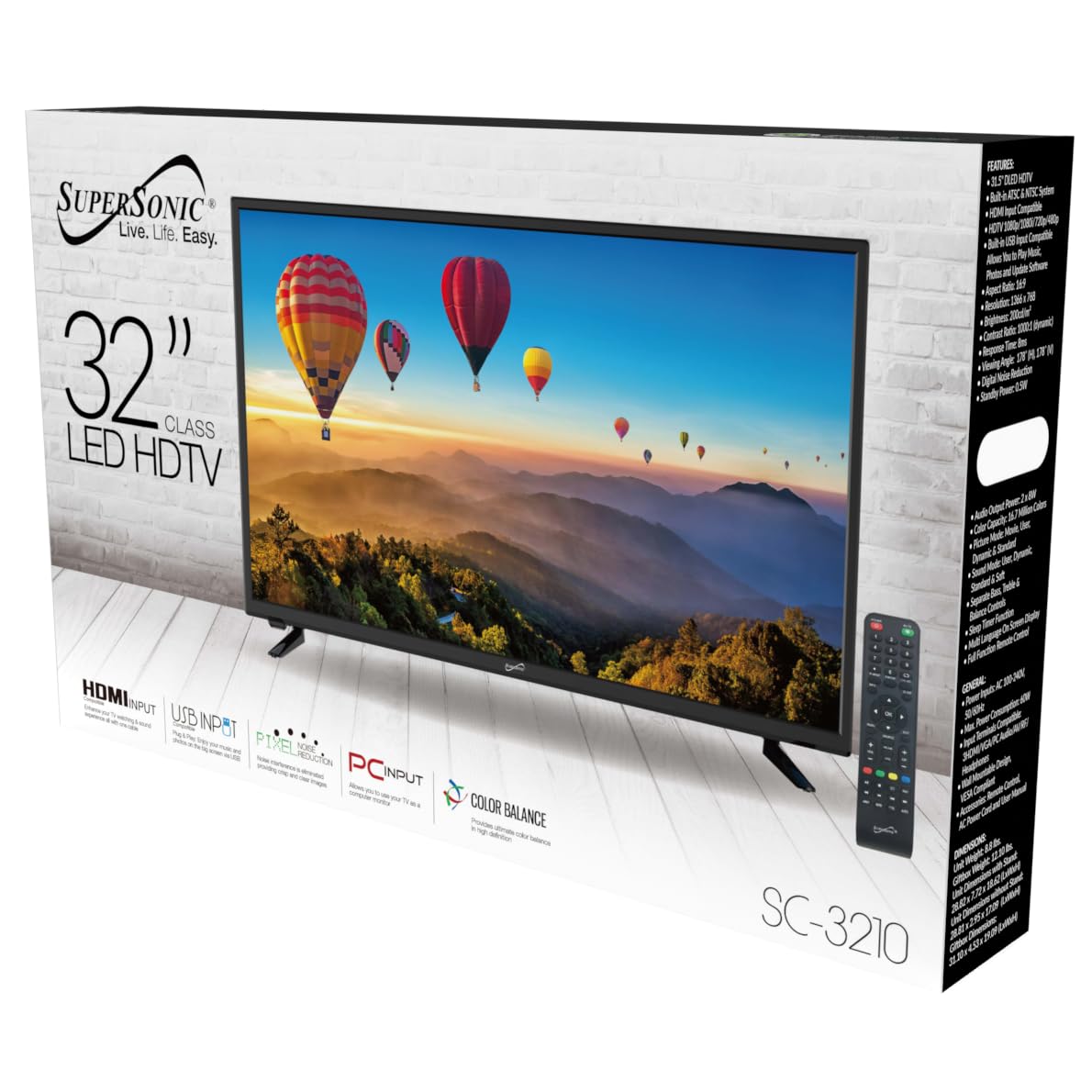 31.5-Inch 1080p DLED HDTV with HDMI H70947