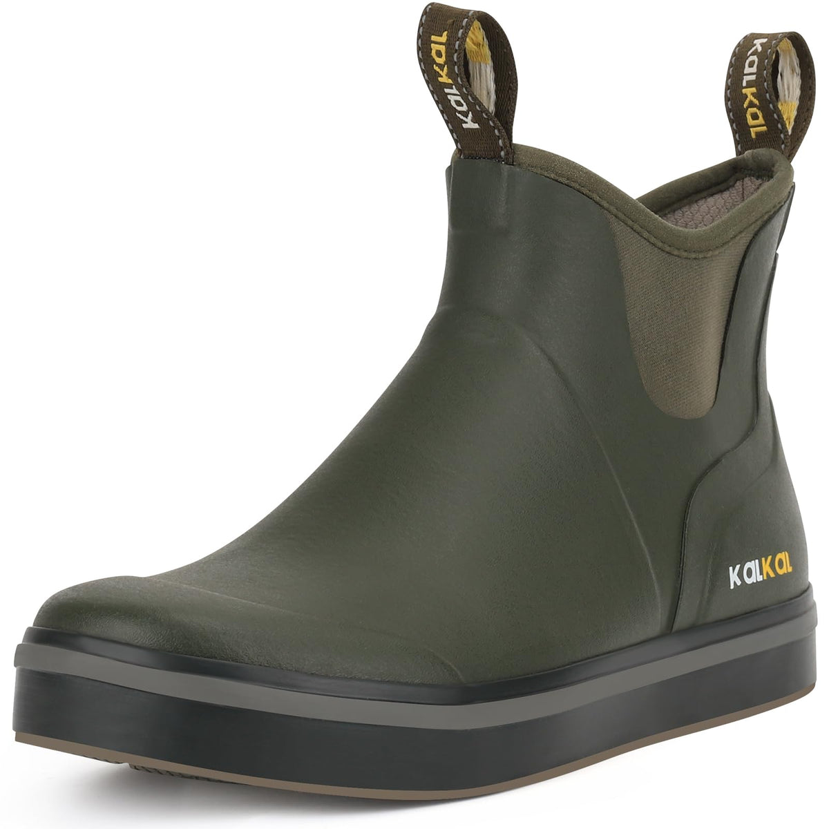 Waterproof Rubber Ankle Deck Boots with Memory Foam Q640176