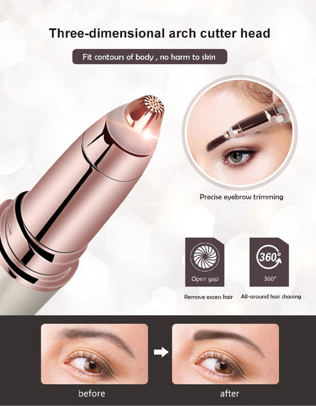 Facial Hair Remover & Eyebrow Trimmer N785