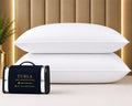 King Size White Microfiber Bed Pillows Set of 2 T501
