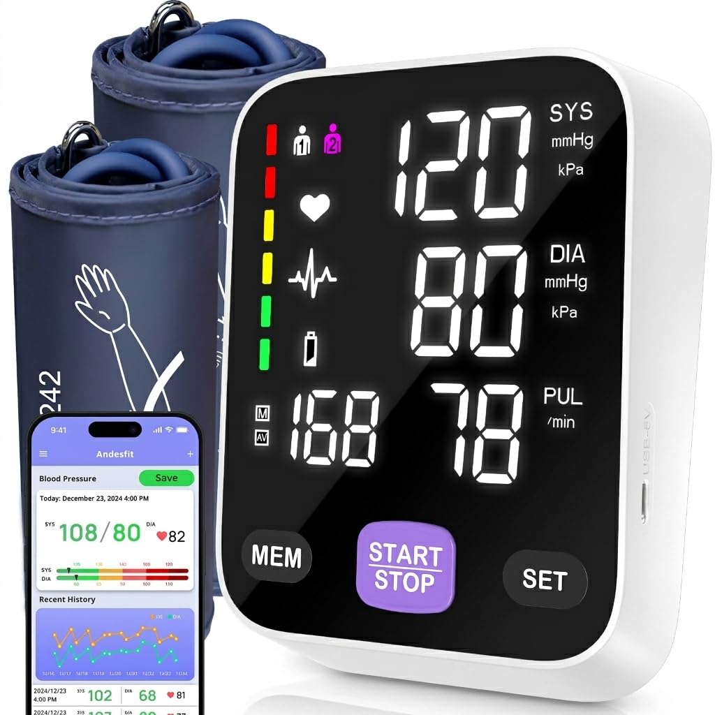 Upper Arm Blood Pressure Monitor with 21" XL Cuff N590