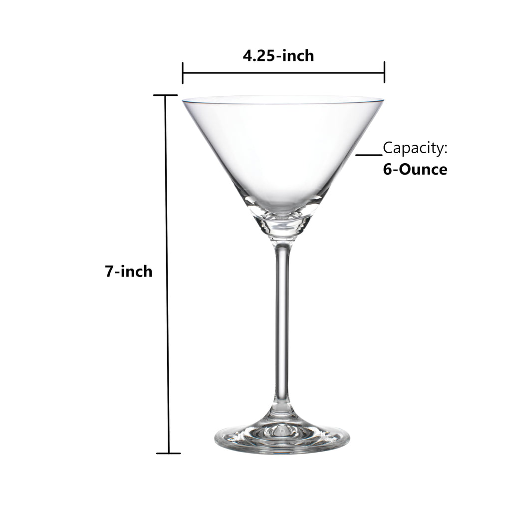 Martini Glasses Set of 6 N995