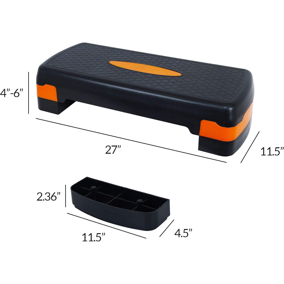 Adjustable Aerobic Step Platform with Risers Q613421