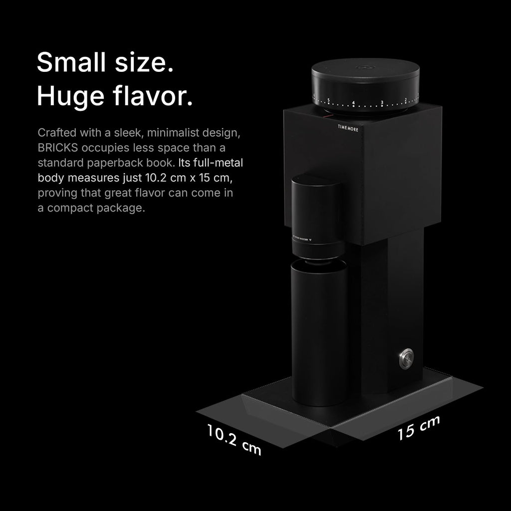 Electric Coffee Grinder 150 Adjustable Settings Stainless Steel Black A363