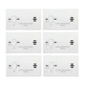 Carbon Monoxide Detector, AA Battery Powered, 85 dB Alarm, 6 Pack N151276