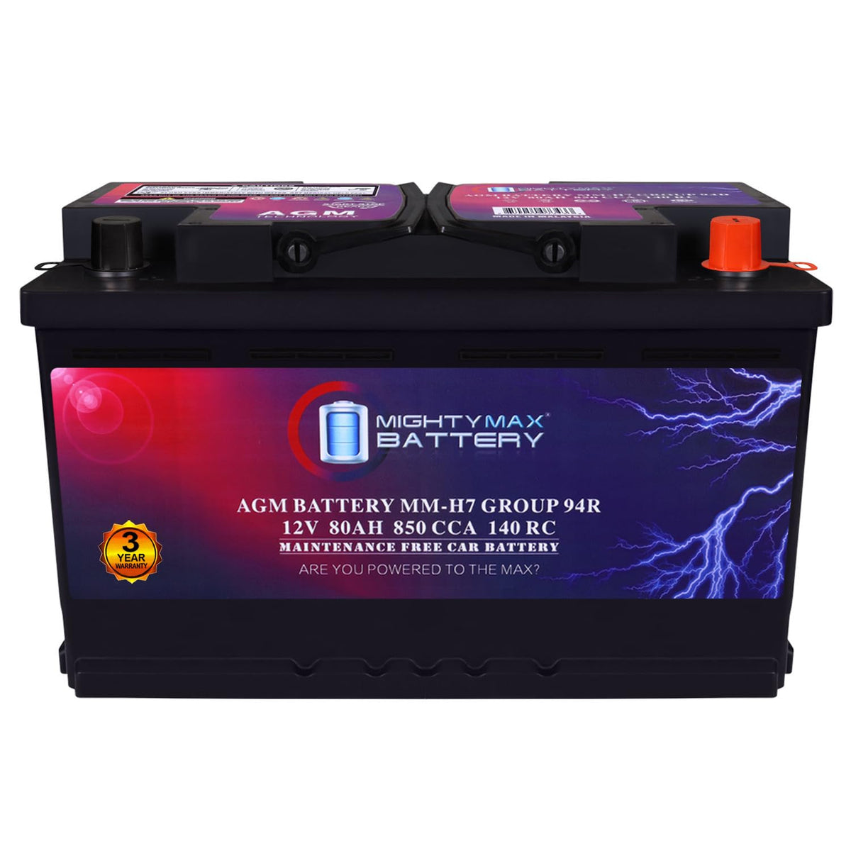 12V 80AH 850 CCA Replacement Battery X248