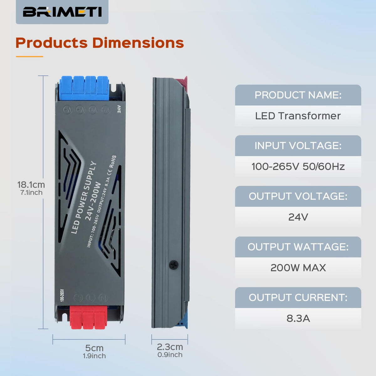24V 200W LED Power Supply J3244