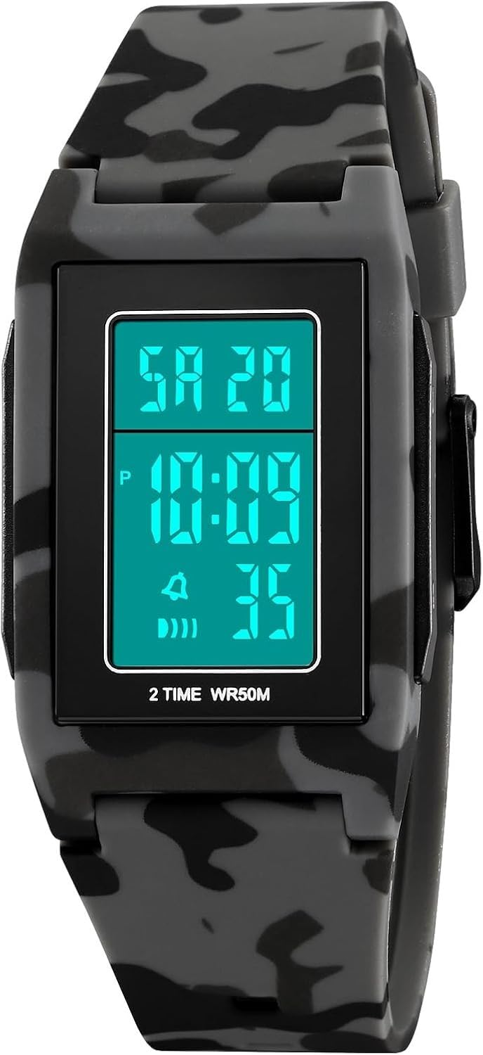 Minimalist Digital Ultra-Thin Water Resistant Shock Resistant Watch P4063
