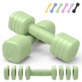 Adjustable Dumbbell Set of 2, 4 in 1 Free Weights with Soft Rubber Handle X2005