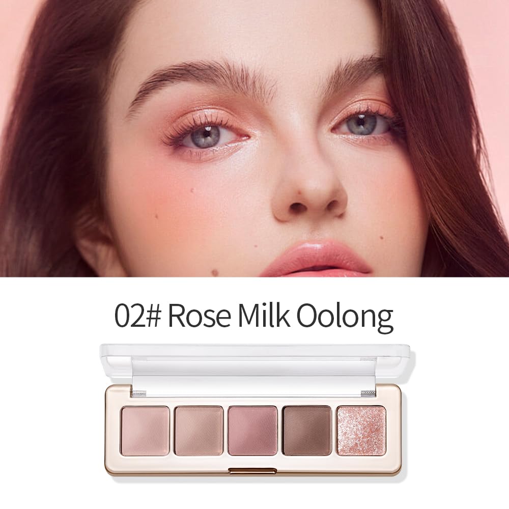 Pink Brown Neutral Matte Eyeshadow Palette W5000