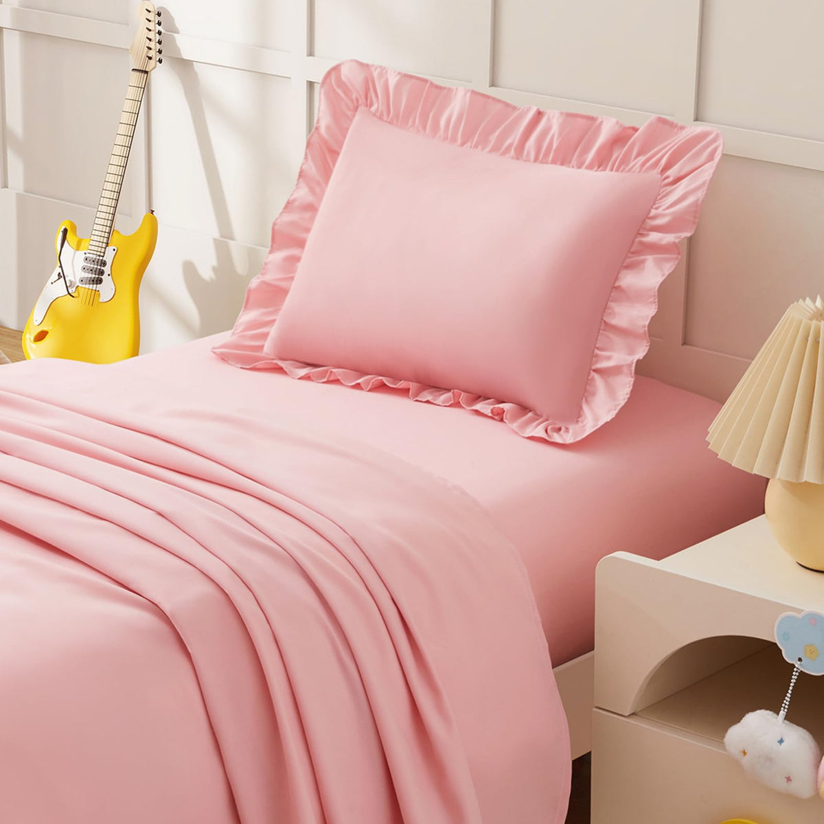 Light Pink Toddler Sheet Set T976684