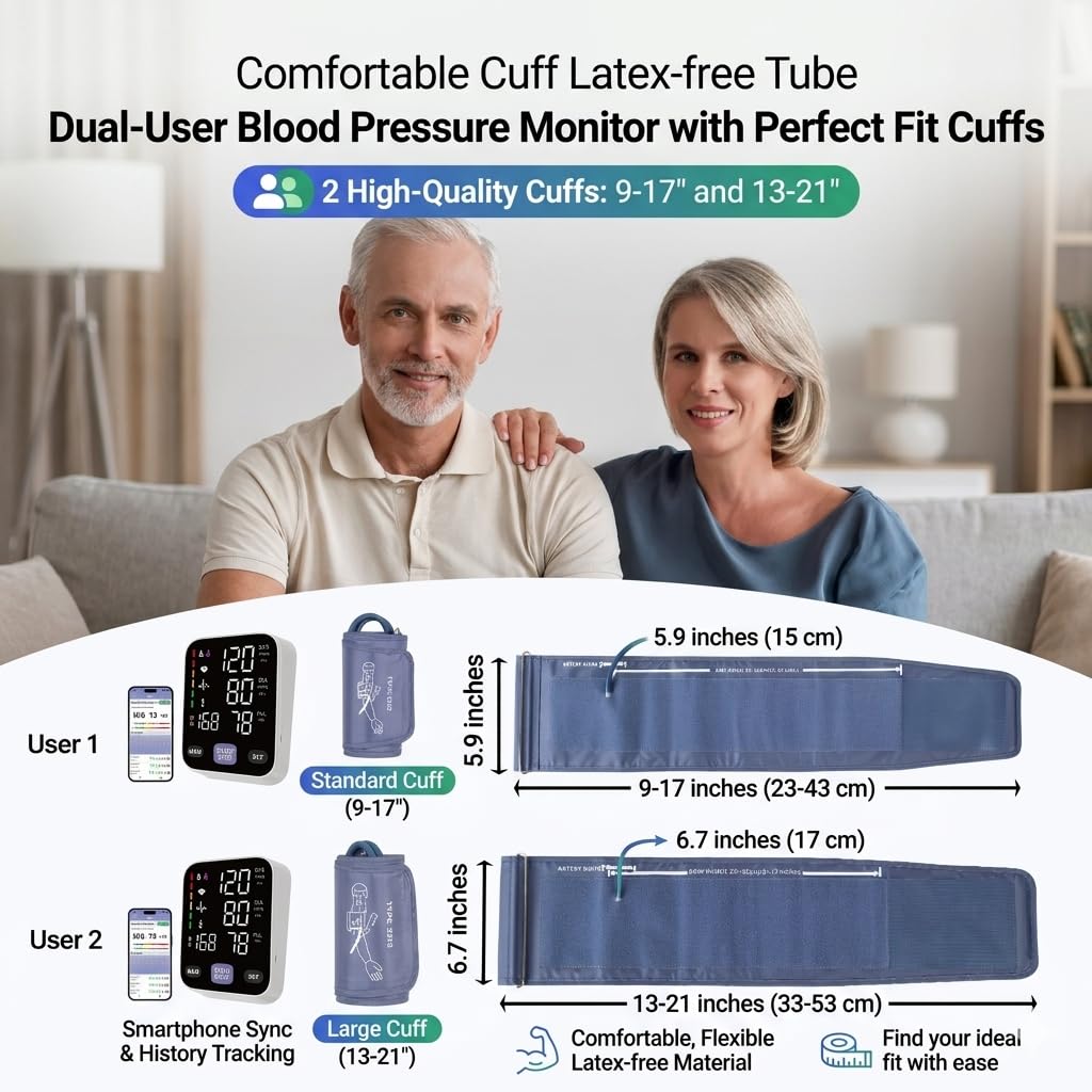 Upper Arm Blood Pressure Monitor with 21" XL Cuff N590
