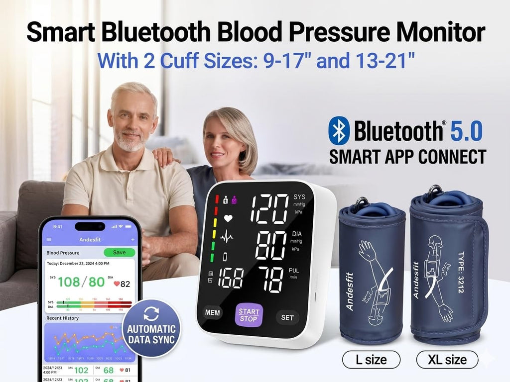 Upper Arm Blood Pressure Monitor with 21" XL Cuff N590