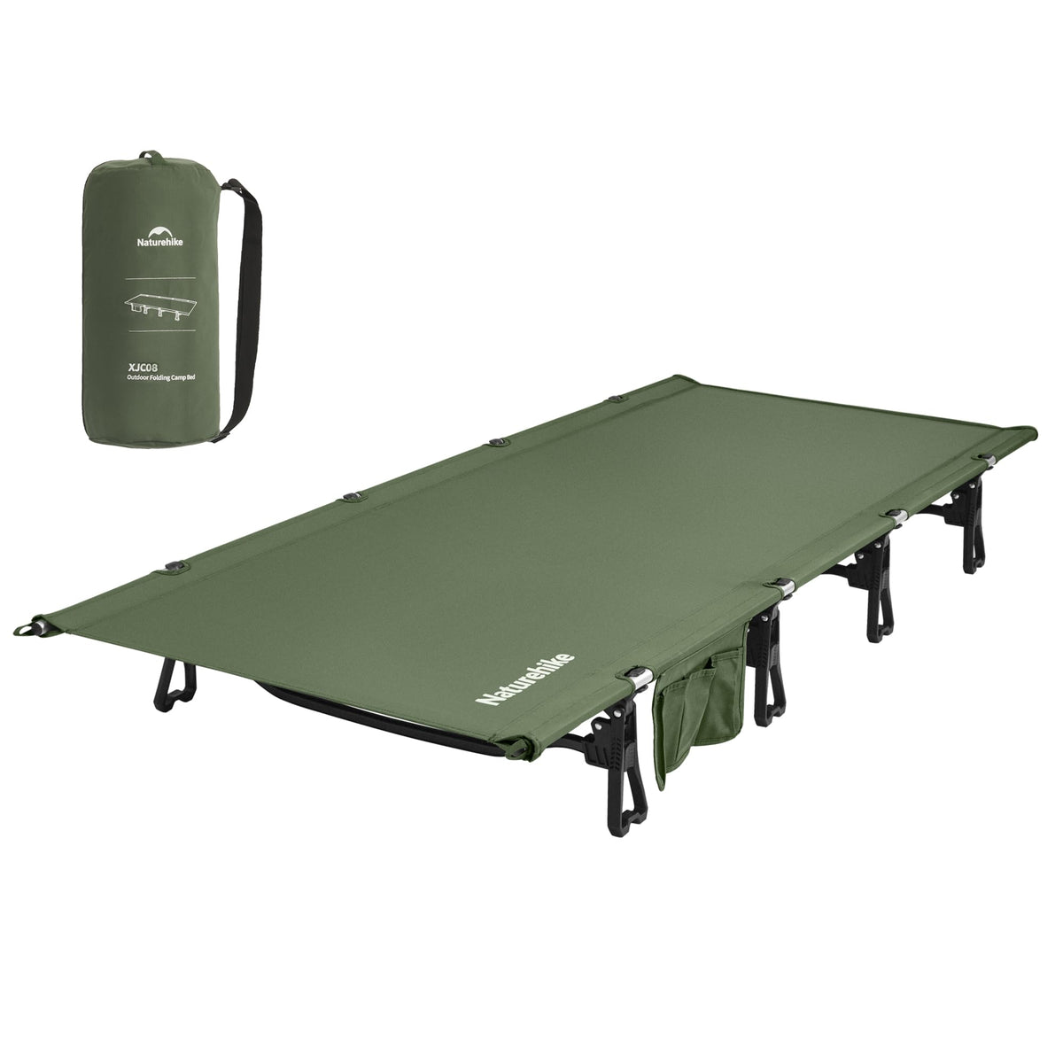 Extra Wide Folding Lightweight Camping Cot Bed Z94036
