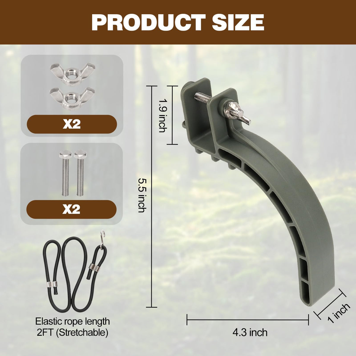 Climbing Stand Accessories with Elastic Rope (1-Pair) C262