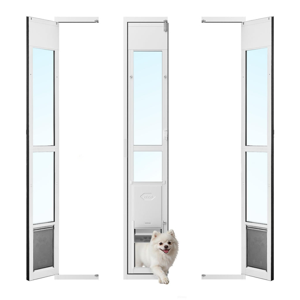 Sliding Glass Dog Door with Flap S649