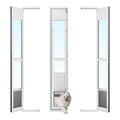 Sliding Glass Dog Door with Flap S649
