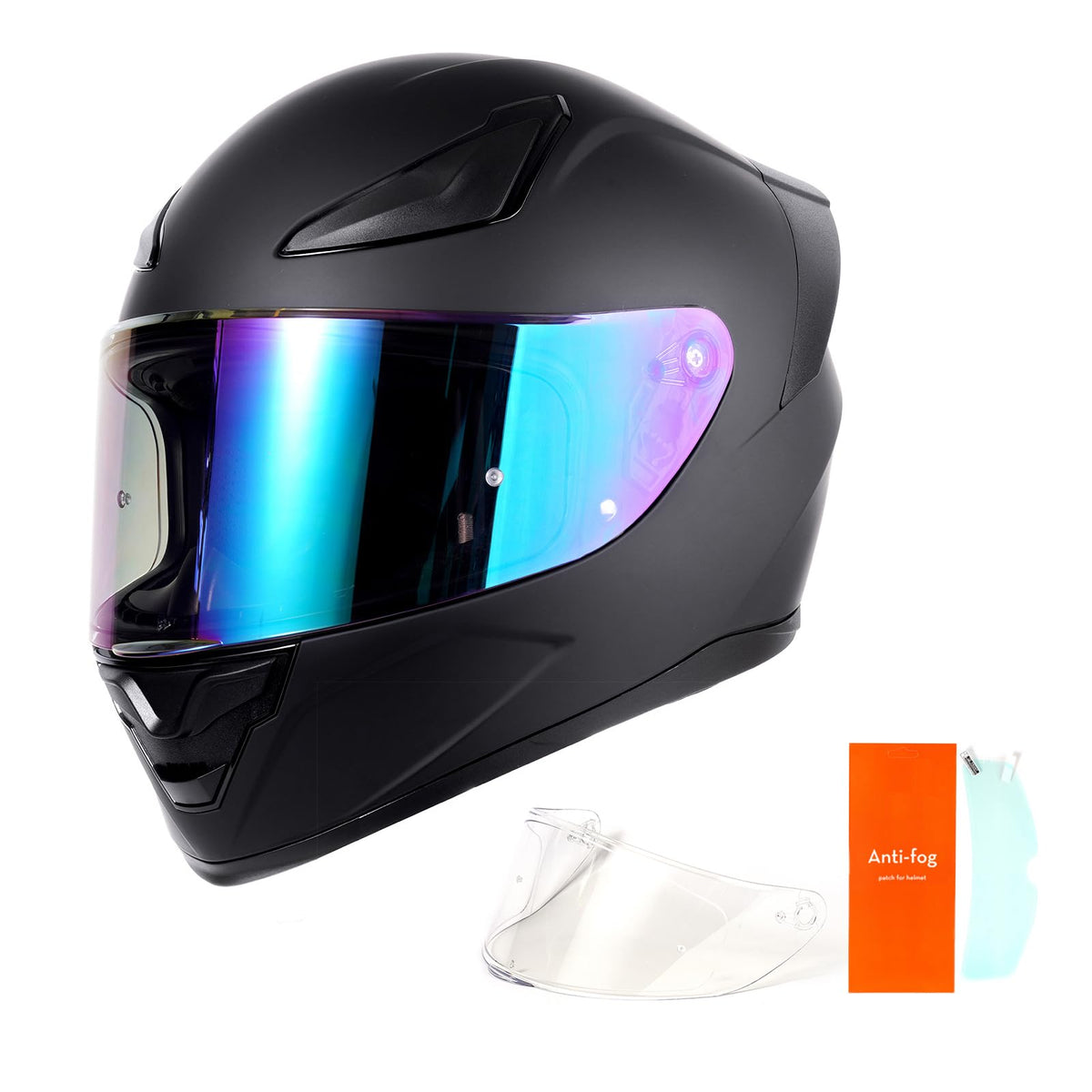DOT Full Face Motorcycle Helmet Matte Black A939