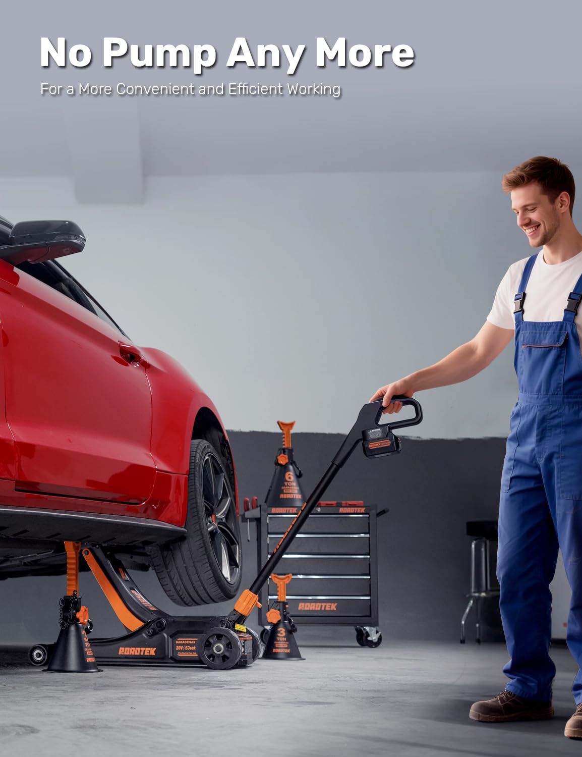3 Ton Low Profile Steel Electric Floor Jack Z9068