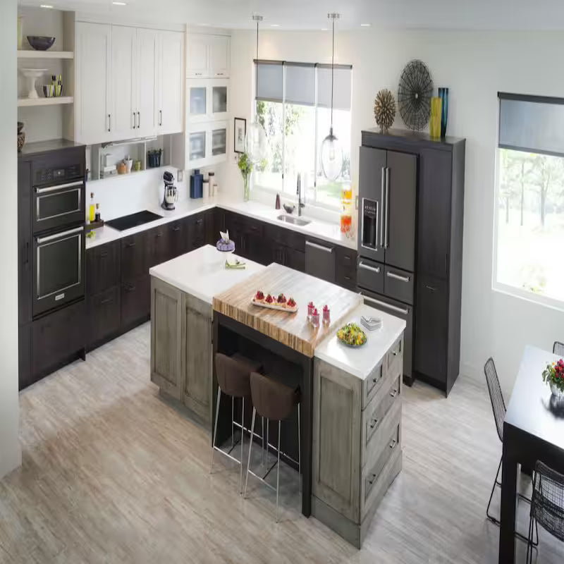 Black Stainless Electric Convection Wall Oven with Microwave G646