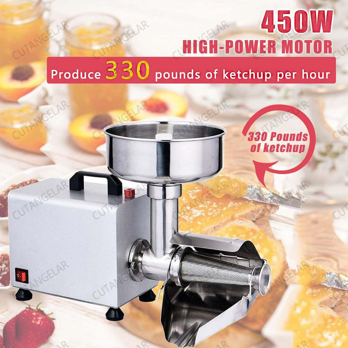 450W Stainless Steel Electric Sauce Maker W5907