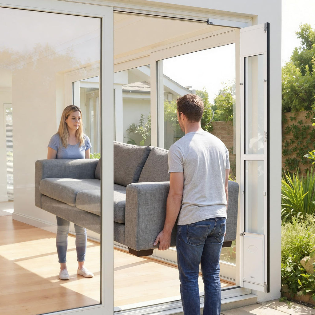Sliding Glass Dog Door with Flap S649