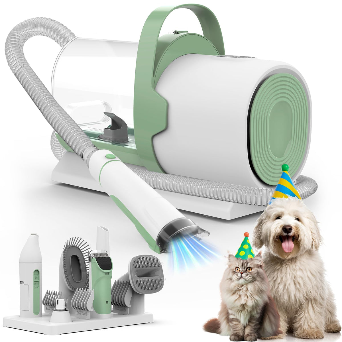 Dog Grooming Vacuum, 7 Grooming Tools 2.5L Dust Cup 11000Pa L2721