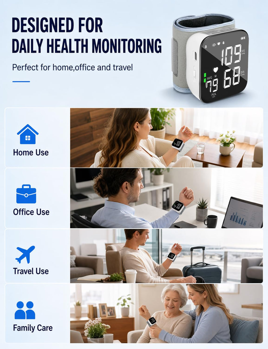 Wrist Blood Pressure Monitor U790