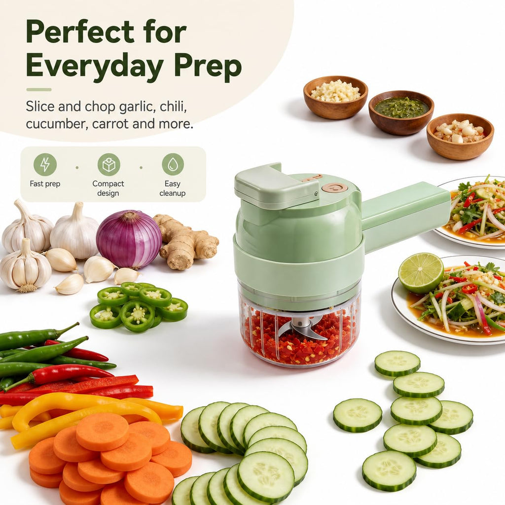 4 in 1 Handheld Electric Vegetable Cutter F823083
